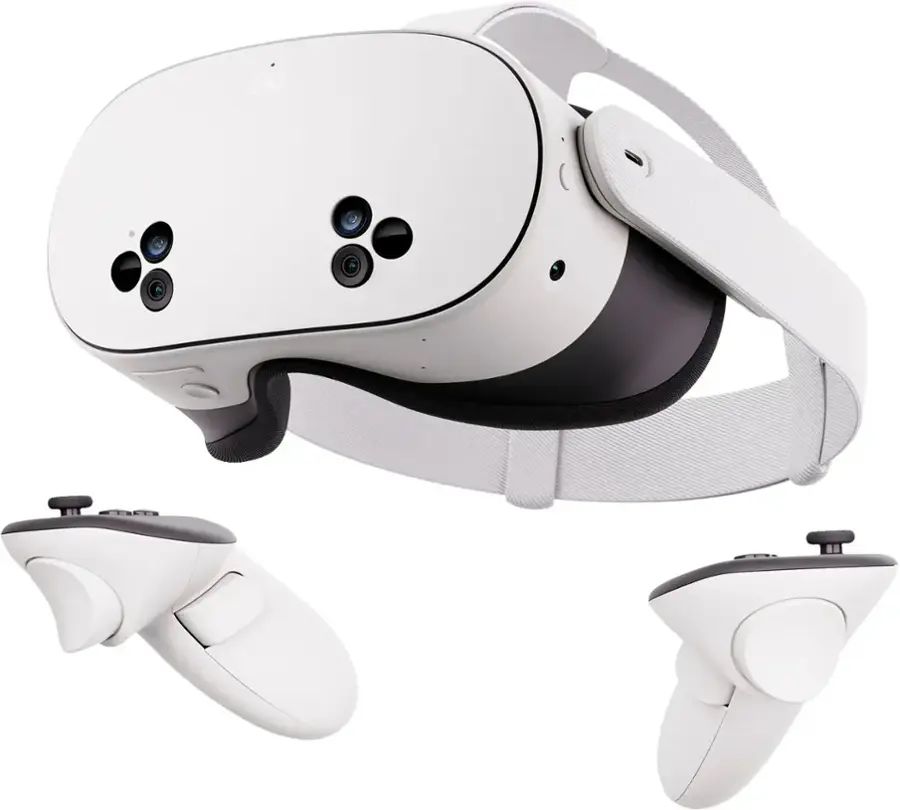 Meta Quest 3S 128GB Advanced All-in-One VR Headset w/ Batman: Arkham Shadow - White
