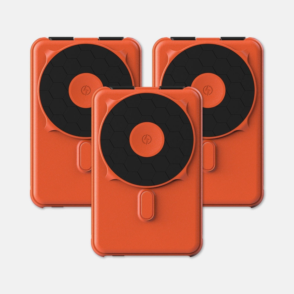 Magnetic Power Bank Bundle (3-Pack) - Basecamp Orange